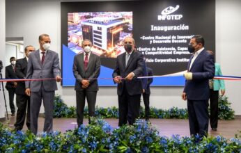 Presidente Medina encabezó inauguración Edificio Corporativo del INFOTEP con Centros Virtual, Docente y Asistencia Empresarial