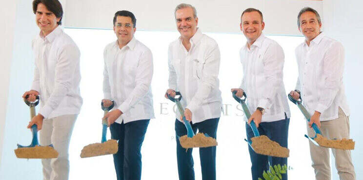 Presidente Abinader participa en primer palazo construcción Secrets Tides Punta Cana Resort & Spa que creará 3,000 nuevos empleos
