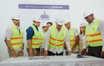 Presidente Abinader y Ministro Bonilla supervisan avances en la construcción del Hospital Municipal de Villa Hermosa en La Romana