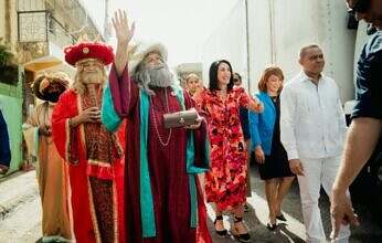 Primera dama celebra Día de los Reyes junto a niños y niñas del sector Las Cañitas