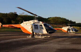 Llegan al país dos nuevos helicópteros marca Bell modelo TH-67 para fortalecer la seguridad de la frontera