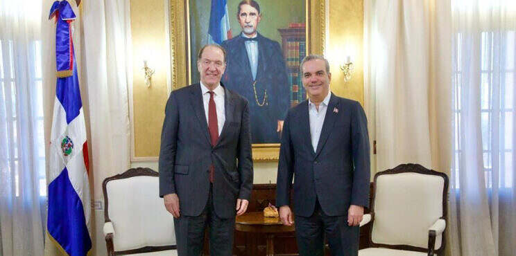 Presidente del Banco Mundial gira visita al presidente Luis Abinader