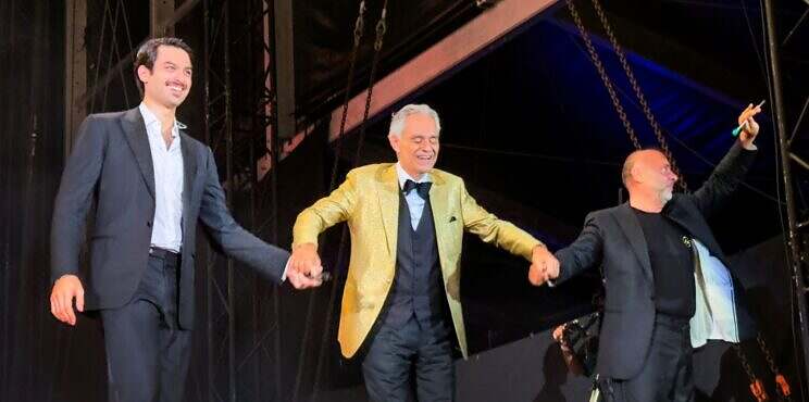Andrea Bocelli regala a su publico una noche inolvidable